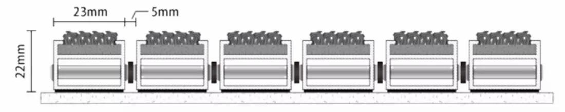 Aluminium Entrance Matting Drawing