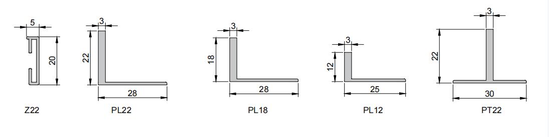 Phụ kiện chiếu vào bằng nhôm