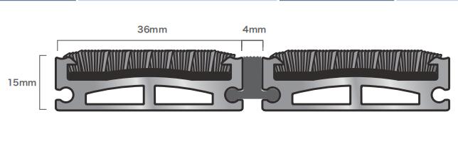 Aluminium vloermatstructuur